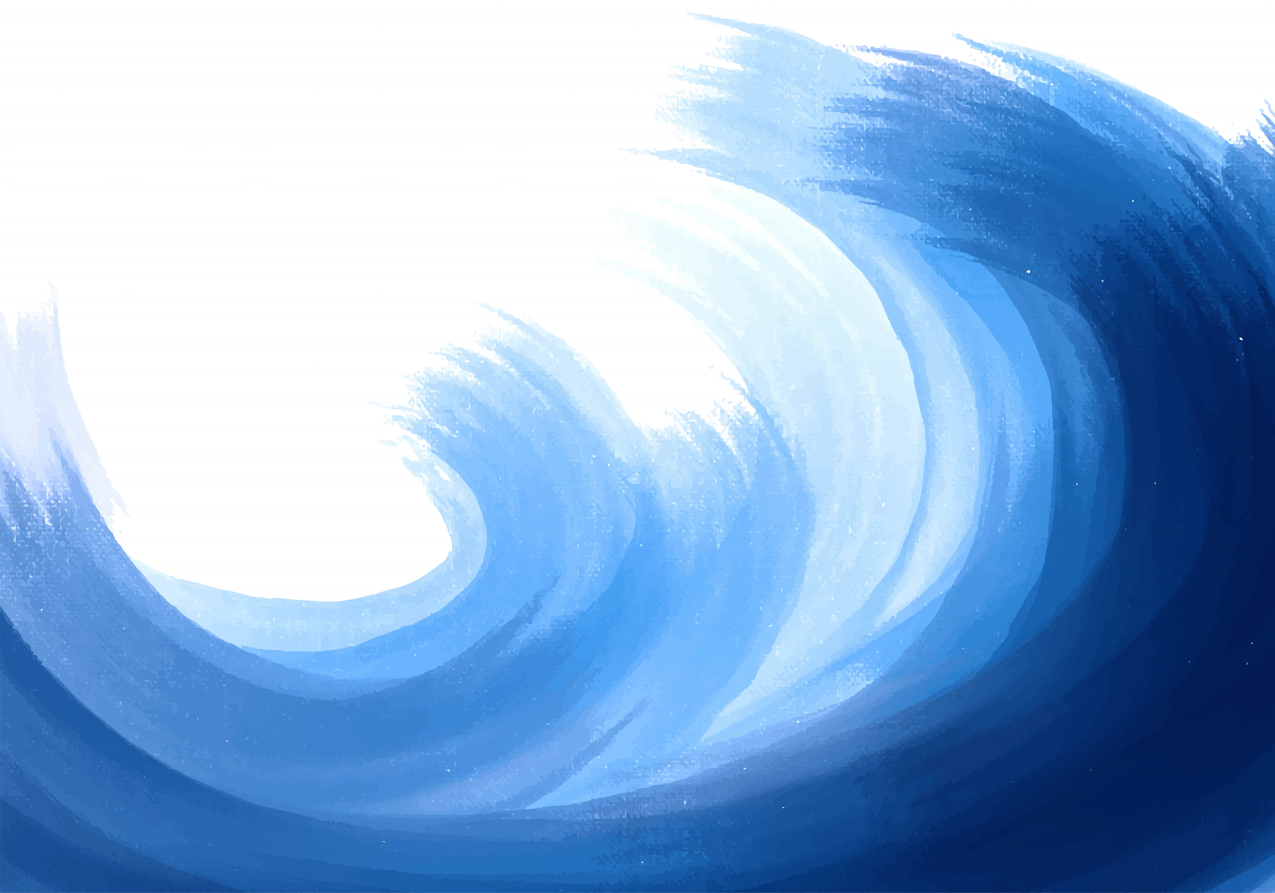 Powerful blue ocean wave background